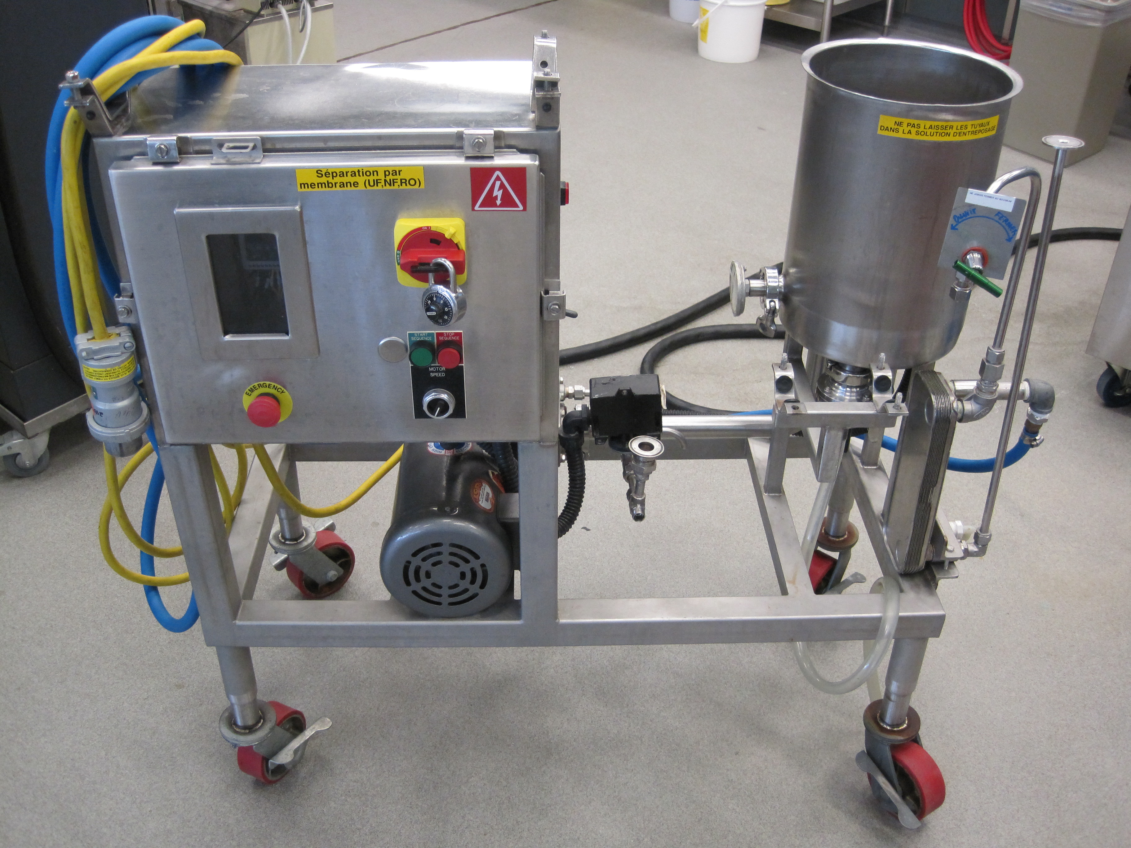 Picture of the equipment :  SCALE-LAB FILTRATION UNIT (UF, NF, MF, RO)